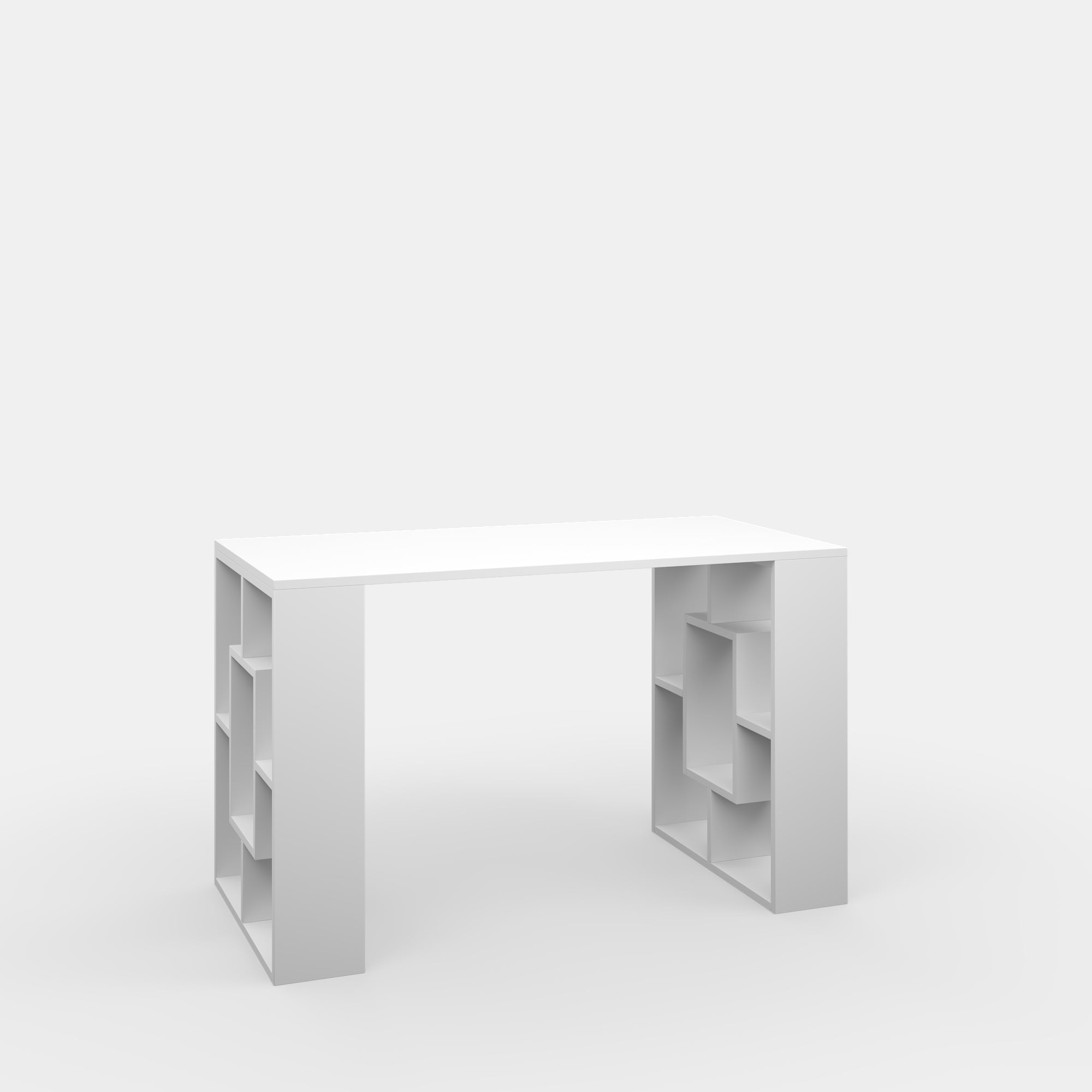 Ada Home Decor Furniture 2 Tier White Margate Modern Desk