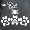 thumbnail image 3 of CafePress - Worlds Best Dog Mom T Shirt - Women's Traditional Fit Dark T-Shirt, 3 of 4