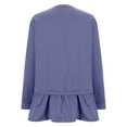 thumbnail image 5 of FAIWAD Women Long Sleeve Sweatshirt Dress Casual Ruffle Pleated Babydoll Dress Oversize Pullover Trendy Fall Winter Clothes, 5 of 5