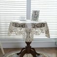 thumbnail image 6 of Table Cloth Gold Velvet Silver Europe Luxury Embroidered Table Dining Table Cover Rectangle TableCloths Lace Cabinet Dust Cover (HM898,85X235cm), 6 of 7