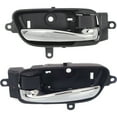 thumbnail image 1 of Door Handle Set For Altima Pathfinder Front or Rear Blk Knob/Chr Lever 2Pcs, 1 of 11