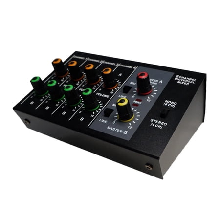Professional Aud-io Mixer Portable Comp t Small Mixer Sound Board Console for Studio Recording Bar Home Easy to Operate