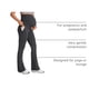thumbnail image 4 of Pantalones CRZ YOGA Butterluxe Maternidad Acampanados 31" Gris M, 4 of 5