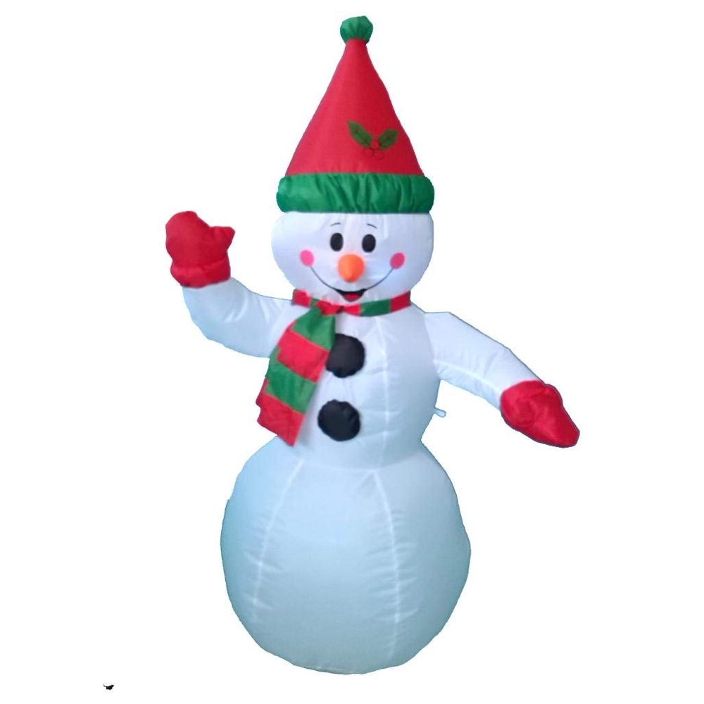 4 Foot Christmas Inflatable Snowman Yard Garden Decoration Walmart