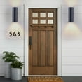 thumbnail image 3 of Modern Outdoor Porch Light Patio Light in 2 Lights with Aluminum Cylinder and Tempered Glass Cover Waterproof Wall Sconce 2 Pack (Matte Black), 3 of 6
