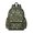 Mushroom and Leaf Green Pattern, variant on Mushroom and Dots Black Pattern Cute School Backpack with Padded Back and Adjustable Shoulder Straps 13.4"x11"x4.7"