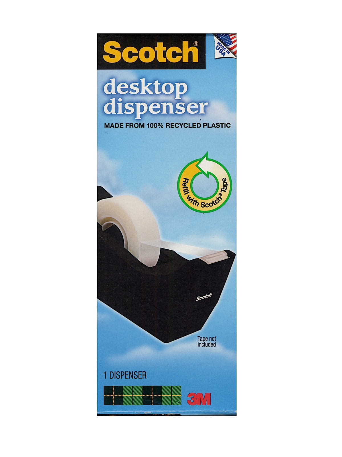 Scotch Desk Tape Dispenser C-38 black tape dispenser (pack of 4) 