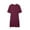Wine, variant on GigrtiJin Women's Short Sleeve Sweater Dress Button down Crewneck Elegant Knit Mini Dress Formal Short Dresses