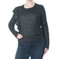 thumbnail image 3 of Bar Iii Womens Asymmetrical Ruffled Pullover Sweater, 3 of 4