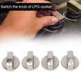 thumbnail image 2 of 4 pcs Universal Gas Stove Knobs Cooker Oven Hob Control Knobs Switch 6mm Silver, 2 of 5
