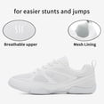 thumbnail image 6 of GlideMoves White Cheer Shoes Girls Dance Sneakers Women Tennis Training Competition Tumbling Athletic Youth Hip Hop 2522 Women 8.5, 6 of 7