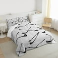 thumbnail image 4 of Homewish Golf Ball Sports Bedding Comforter Set,Ball Game Gaming Twin Comforter Sets,Gray Black Bedding Set For Boys Teens,Ultra Soft Home Decor Reversible,2pcs, 4 of 9