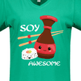 thumbnail image 4 of Inktastic Kawaii Soy Awesome Women's V-Neck T-Shirt, 4 of 5