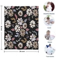 thumbnail image 4 of Pioneer Flower Floral Print Pattern Blanket,Comfortable Soft Flannel Throw Blanket,All Season,Warm Lightweight Blankets for Sofa Bed Couch Living Room Chair,30"x40", 4 of 4