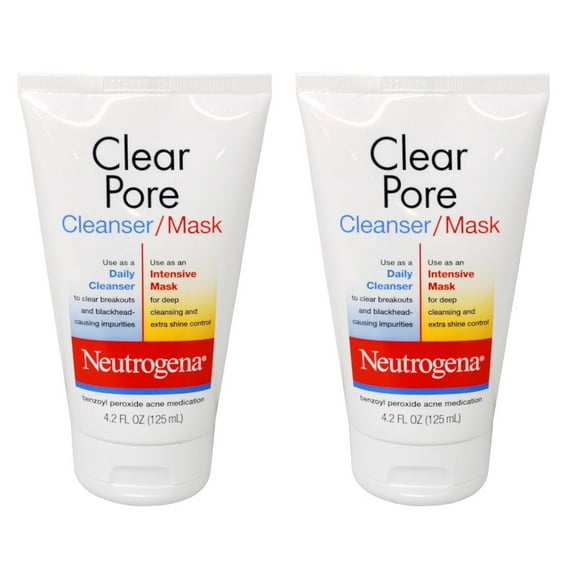 Neutrogena Clear Pore Cleanser/Mask 4.20 oz (Pack of 2)