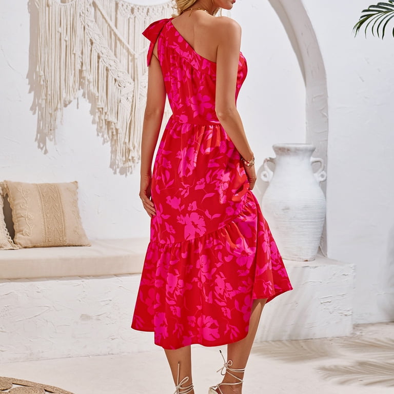 open lace back dress Mini Dress with Straps Red XXS main image 0
