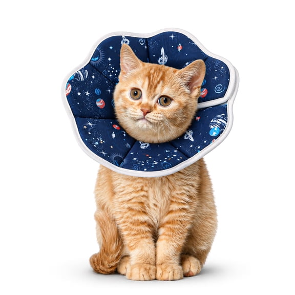 Miaocao Cat Cone Collar Soft, Cat Recovery Collar to Stop Licking, Protective Cat Neck Cone After Surgery for Small Medium Cats Kittens Puppies