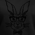thumbnail image 3 of CafePress - Cute Hipster Easter Bunny T Shirt - Women's V-Neck Dark T-Shirt, 3 of 4