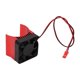 thumbnail image 5 of Disipador de calor del motor ventilador de enfriamiento de control de temperatura estable y eficiente de aleación de aluminio, adecuado para motores de 42 mm de diámetro 1 / 8 RC DC 5v rojo, 5 of 10