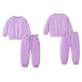 thumbnail image 3 of GYRATEDREAM Girl's 2 Piece Sweatsuits Long Sleeve Pullover Hooded Tracksuit and Sweatpant with Pocket, 3 of 8