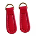 thumbnail image 1 of 2x2x Tiradores De Cremallera De Cuero PU Tirador De Cremallera Etiqueta Para Maleta Chaqueta Bolso Rojo, 1 of 8