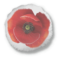 thumbnail image 1 of Red Flower Painting Big Corn Round Throw Pillow Home Decoration Cushion, 1 of 3