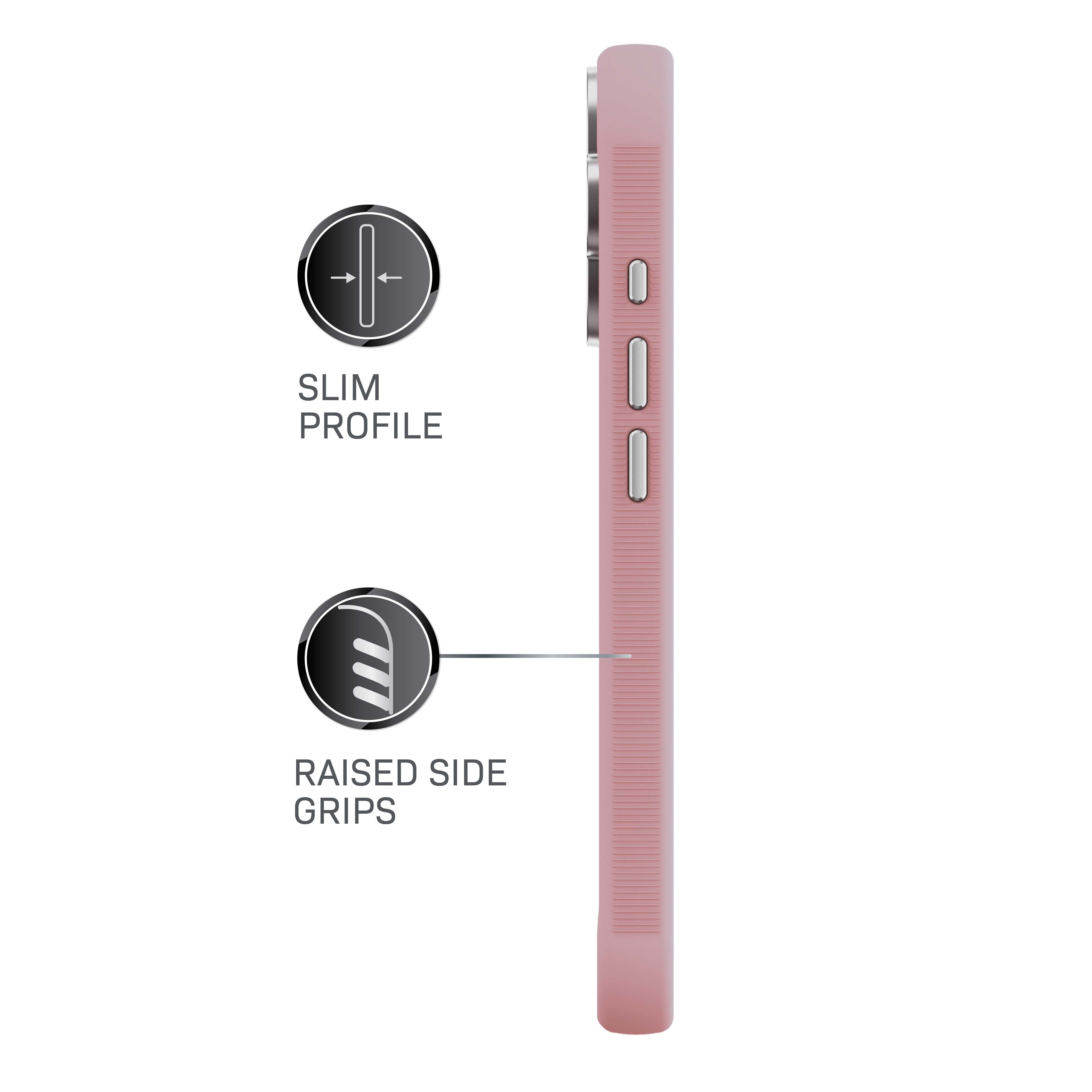 Body Glove Reflector Phone Case for iPhone 17, MagSafe Compatible - Metallic Rose Gold