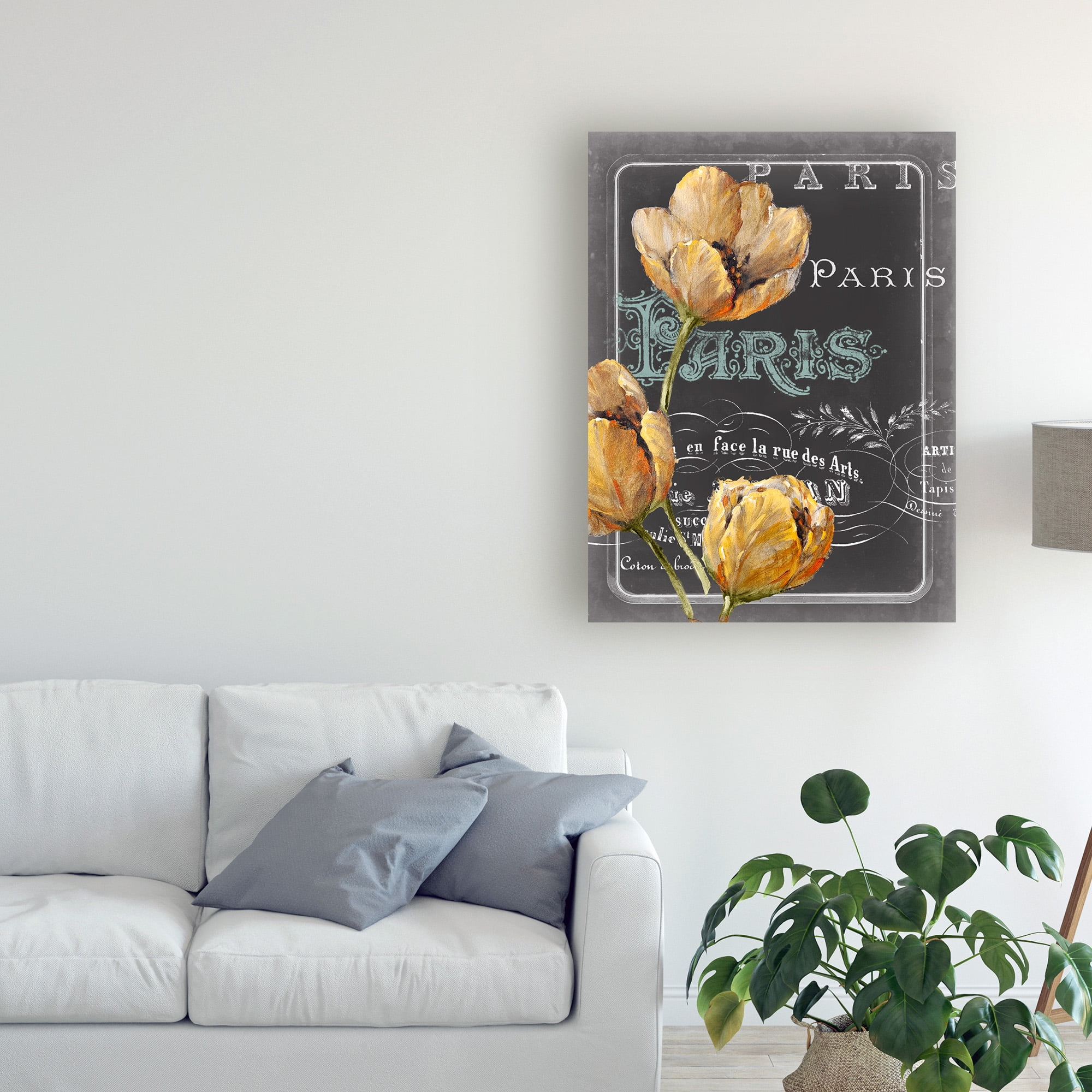 Trademark Fine Art 'Chalkboard Paris II' Canvas Art by Studio W