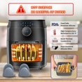 thumbnail image 3 of Panier en Silicone pour Friteuse, Pot en Silicone pour Friteuse, Tapis pour Friteuse, Accessoires Réutilisables, Moule en Silicone Antiadhésif avec Gant de Cuisson pour Micro-Ondes, 3 of 5