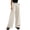 Beige, variant on Women's Plus Size Linen Cotton Wide Leg Pants, Elastic Drawstring Waist Loose Fit Palazzo Pants, Breathable Casual Resort Style Trousers for Vacation and Daily Wear Black XXXXL
