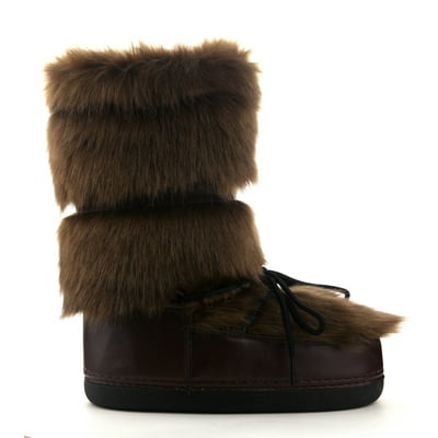 Cape Robbin Brown Furry Platform Moritz Moon Boots in Nepal at NPR 20439 Rating 5