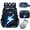 Blue Flash, variant on Kids Backpack for Boys School Backpack Kindergarten Elementary Middle High School Bookbags for 6-18 Years Teen Student 3 Set Lunch Bag and Pencil Pouch Blue Flash