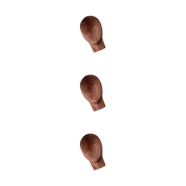 Destyer 1/2/3/5 Mannequin Manikin Head Model Wigs Glasses Hats Display Stand Coffee 3PCS
