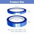 thumbnail image 2 of 6 Rolls Sublimation Tape Set Multi-Size 10mm/20mm ×30m (98ft) Sublimation Transfer Tape Heat Resistant Tape, Blue Heat Tape for Sublimation Press Circuit Board Electronic Soldering, No Residue, 2 of 7