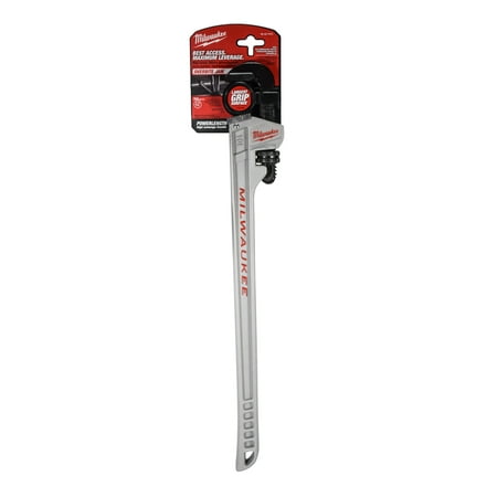 

Milwaukee 10 in. Aluminum Pipe Wrench with POWERLENGTH Handle 48-22-7213