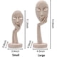 thumbnail image 2 of Estatuas de cara de mujer modernas y simples, figura de escultura de señora pensadora, talla de resina para decoración de dormitorio de oficina en casa (negro) Vhermosa CZJJ-ZH71-2, 2 of 7