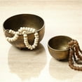 thumbnail image 3 of Jamie Young Co Relic Metal Small Footed Bowl in Antique Brass, 3 of 7