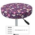 thumbnail image 4 of Susaid Cute Squirrel Floral Print Elastic Bar Stool Cover Personalized Washable Stool Cover for Barbershop Home Bar Kitchen-13 inch, 4 of 7