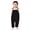 Black, variant on Toddler Baby Girls Romper Sleeveless Jumpsuit Summer Outfit Adjustable Tie-Up Strap with Pocket Headband 1-5T