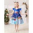 thumbnail image 4 of Vestido De Estilo Navideño Para Niñas, Vestido De Línea A Con Patrón De Dibujos Animados, Disfraz De Personaje De Cuento De Hadas Para Cosplay, Ropa Para Niños Para Fiestas De Halloween, Promociones D, 4 of 4