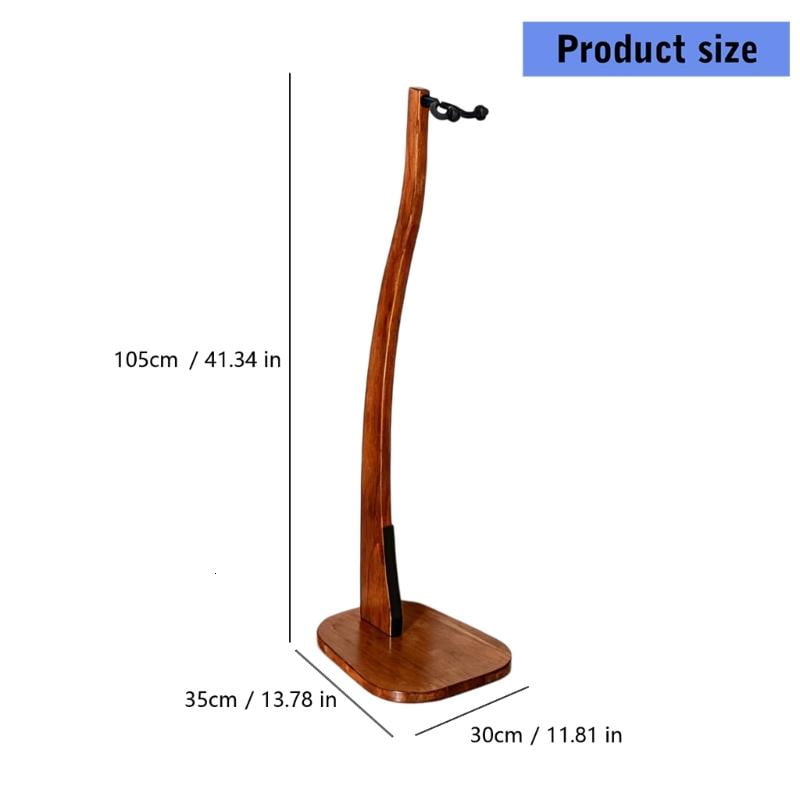 CEORPER Solid Wood Guitar Floor Stand Easy Assemble Wood Guitar Holder For Secure