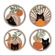 thumbnail image 2 of 4 piezas Boho Cat Wall Decoración de la pared de madera colgando Madera de madera Arte de pared de la pared para cocina, dormitorio de comedor de baño, 2 of 8