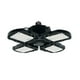 thumbnail image 1 of Lámpara LED plegable de 4 paneles para garajes y talleres, 80W, base E27, material plástico, color negro, voltaje universal, fácil instalación, ideal para interiores amplios., 1 of 6