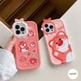 thumbnail image 4 of Estuche De Lente Con Lazo 3D Little Monster Para Redmi A1 10 10C 10A A1 + 9 9T 9C 9A Note 10s 9 8 11s 11 Pro + 10 Mi 11 Lite POCO M3 X3 NFC Dibujos Animados Lotso Oso Fresa, 4 of 4