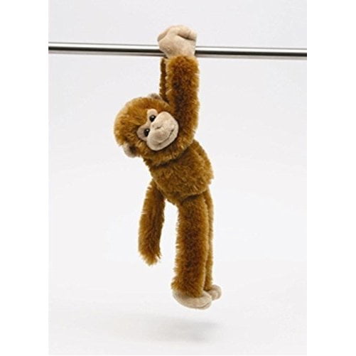 stuffed monkey with velcro hands and feet