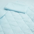 thumbnail image 3 of Organictune 4 Piece Microfiber Toddler Bedding Set, Breathable Crib Sheet Set for Boys and Girls, Includes Quilted Comforter, Flat Top Sheet, Fitted Sheet, Envelope Pillowcase, Aqua Blue, 3 of 7