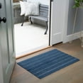 thumbnail image 4 of TOWN & COUNTRY BASICS Smooth Step Striped Low Profile Utility Kitchen Mat, Machine Washable, with Non-Slip Backing, Brown/Beige, 24"x35", 4 of 5