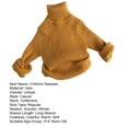 thumbnail image 7 of Skymirror Girls Boys Turtleneck Long Sleeve Sweater Basic Solid Fine Knit Warm Sweatshirt Pullover Base Tops, 3-8 Years, 7 of 7