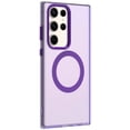 thumbnail image 4 of ELEHOLD Case for Samsung Galaxy S24 FE Magnetic Shockproof Case Slim Matte Transparent Rugged Cover, Skin Friendy Feel, Compatibel with MagSafe, Purple, 4 of 7