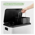 8 Gallon Kitchen Trash Can, Dual Removable Liners for Recycling and